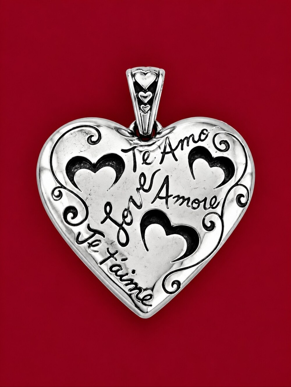 BRIGHTON Love Amore Silver Plated Pendant